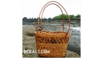 ethnic style full handmade ata rattan women handbag bali